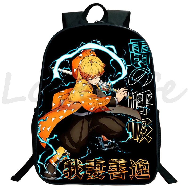 Demônio Slayer Anime Mochila para Adolescente, Canvas Travel Bag, Mochila Laptop Student, Kimetsu No Yaiba, Mochila para Meninos e Meninas, Bookbag