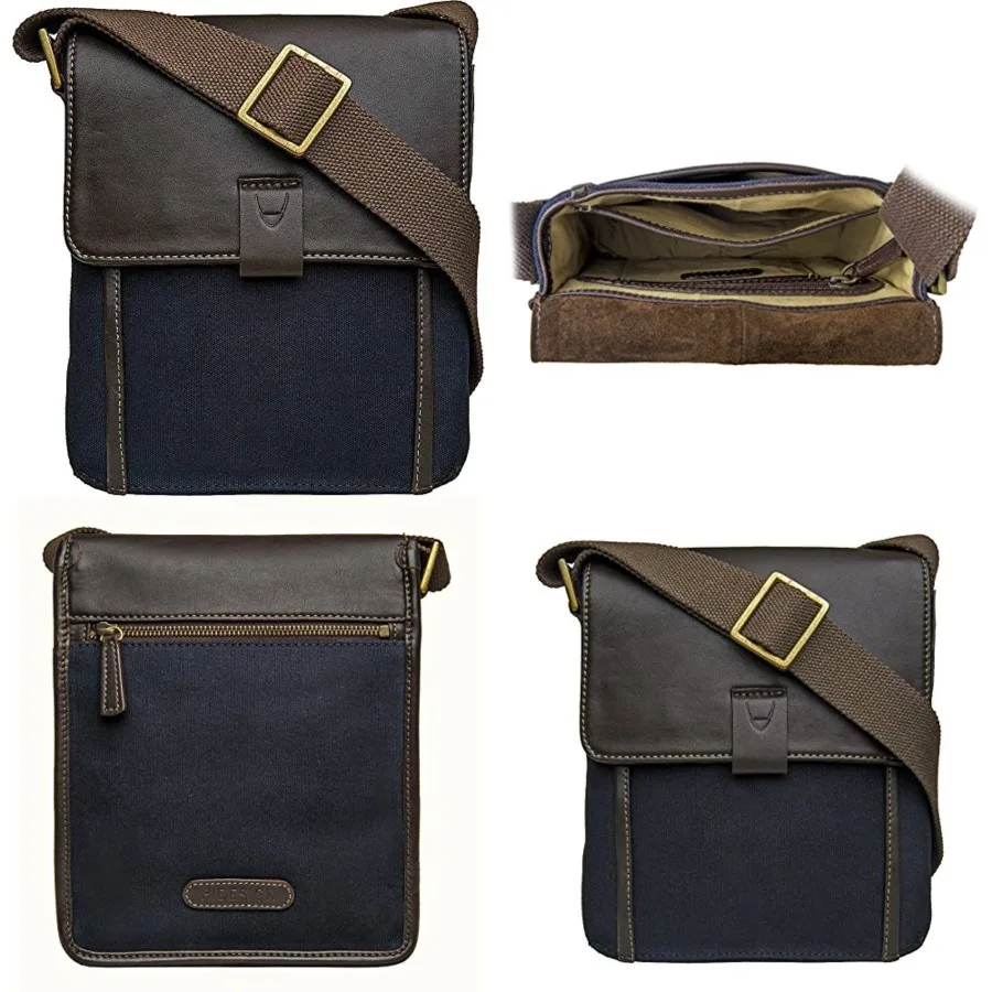 HIDESIGN Aiden Leather Messenger Cross body Bag