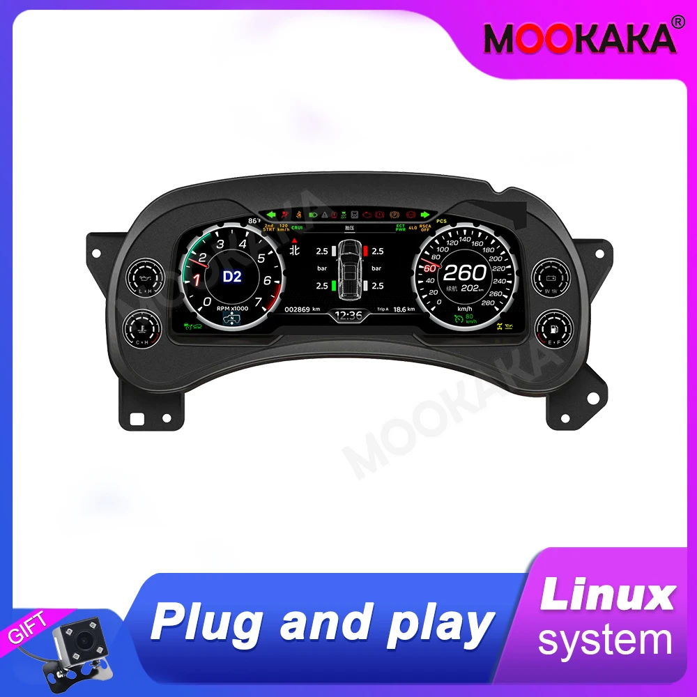 

Для Cadillac Escalade Chevrolet Tahoe GMC Yukon 2001-2007 ЖК-дисплей приборная панель цифровой кластерный инструмент спидометр многофункциональный