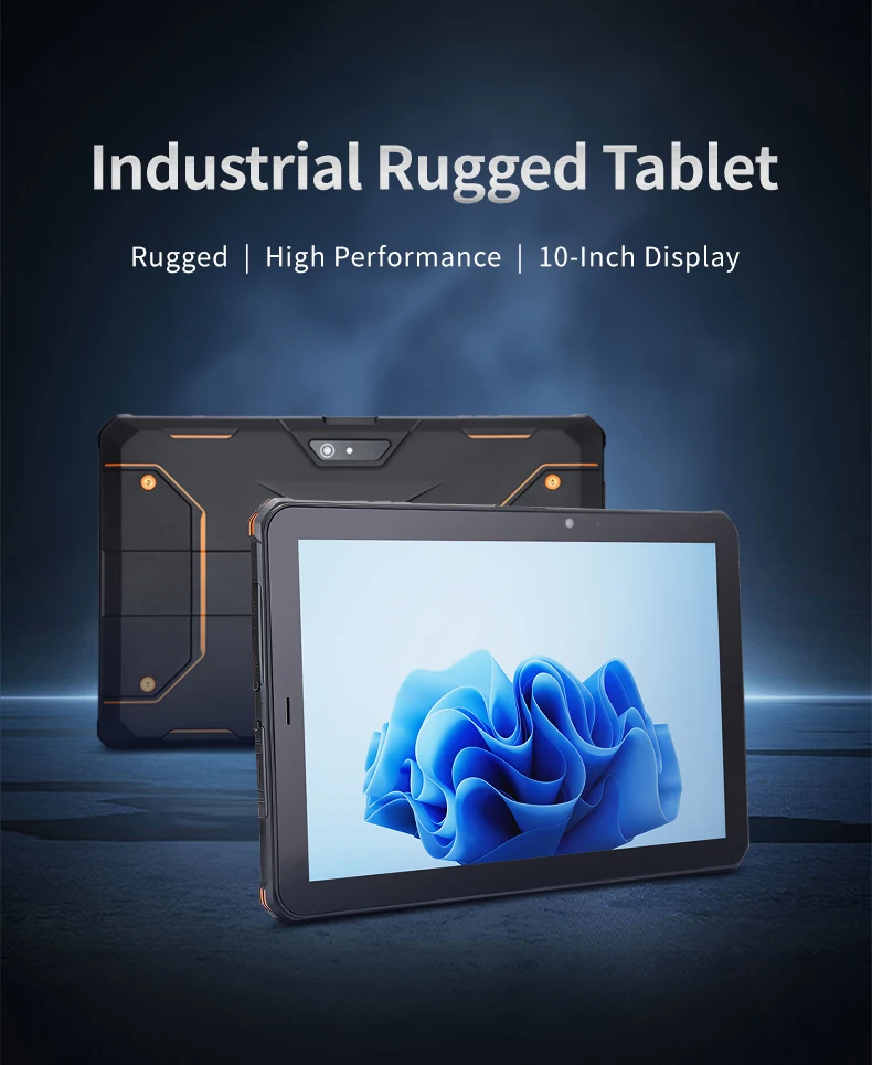 TC100-Lite 10.1inch Android 14 Industrial Rugged Tablet PC 1920x1200 Display Resolution 4+64GB MTK6765 CPU 10000mAh Battery New