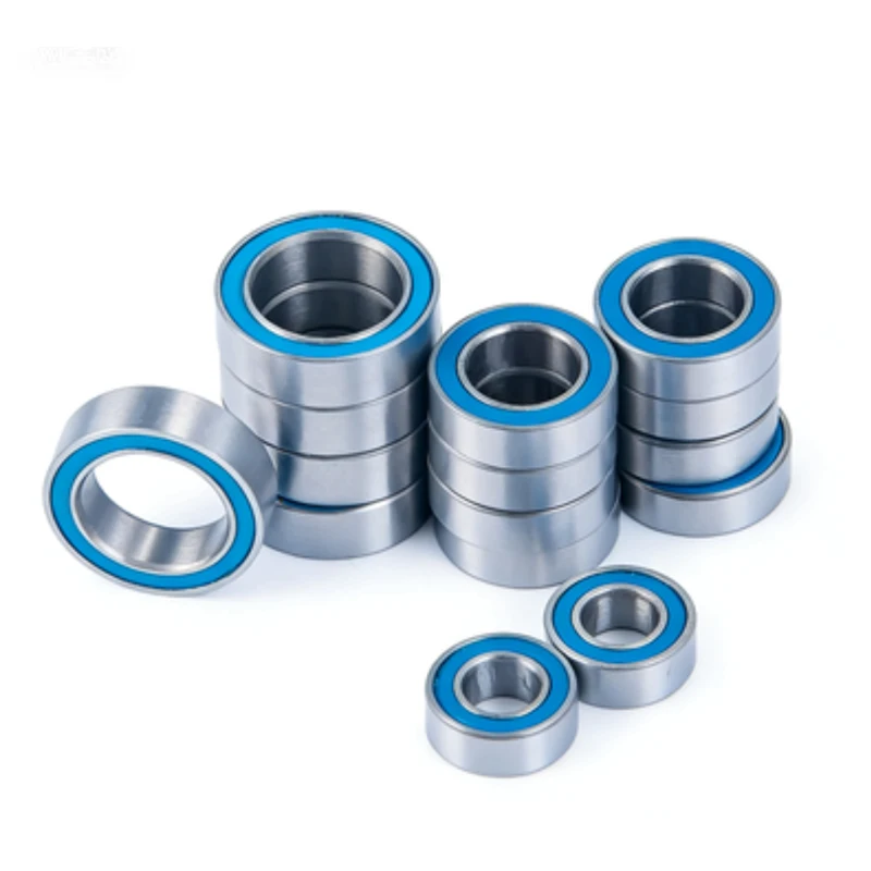 15PCS Rubber Blue Sealed Ball Bearings Kit for 1/18 Latrax Teton, Latrax SST, Latrax Rally, Latrax Prerunner Upgrade Parts