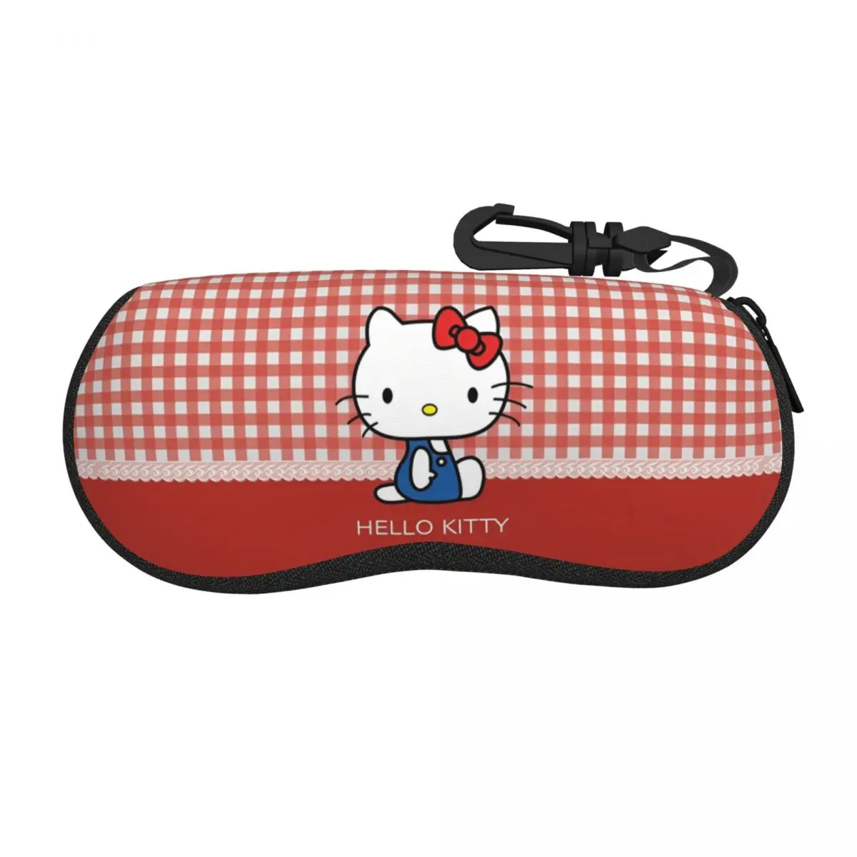 Hello Kitty جراب نظارات كرتونية ، صندوق تخزين نظارات القط اللطيف المضاد للسقوط ، صندوق نظارات شمسية واقي