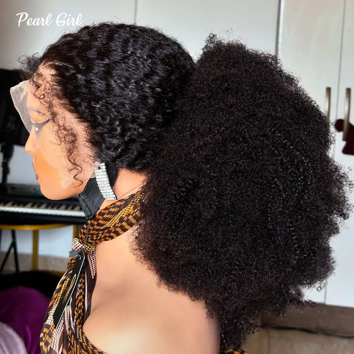 

13x6 Afro Kinky Curly Lace Front Wig Human Hair 360 13x4 HD Lace Frontal Wig for Woman Pre Plucked Glueless Wig Baby Hair Around