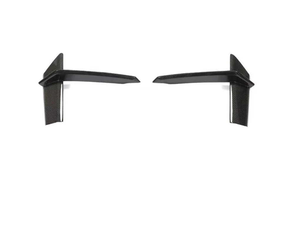 Top Selling 20-21 for Audi RS7 ABT Style Carbon Fiber Bumper Fog Lamp Frame Vent Decoration Blade Wind Knife