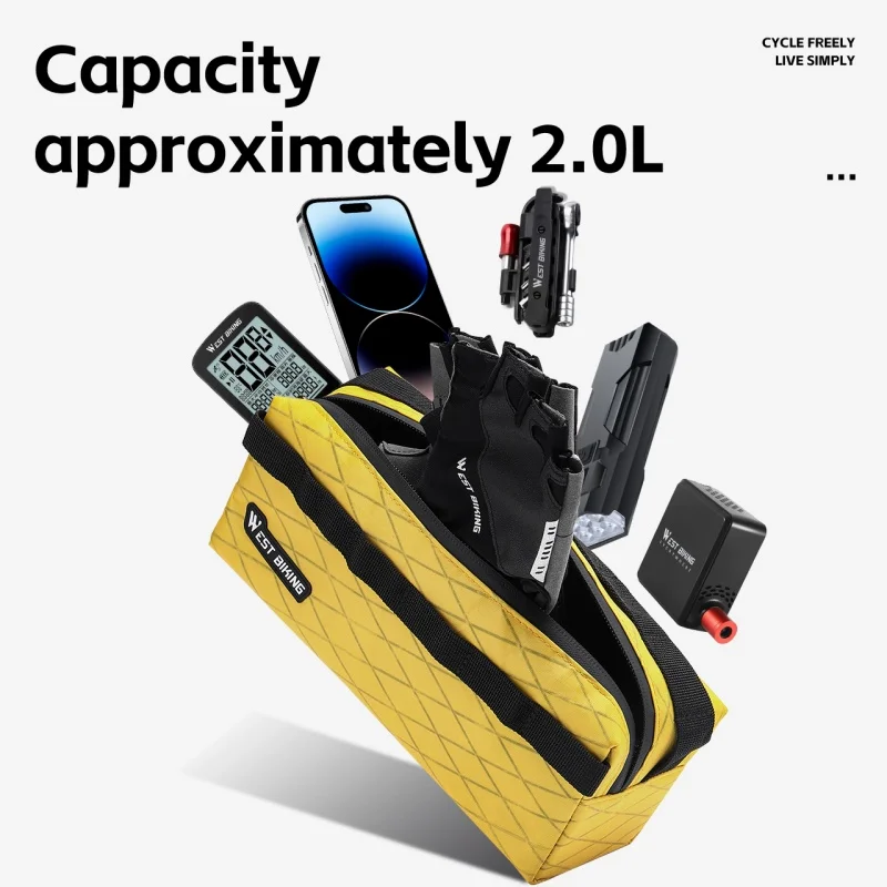 

New Bike Handlebar Bag Multifunction MTB Road Cycling Pannier Large Capacity Waterproof Shoulder Bag with Tool Pockets
