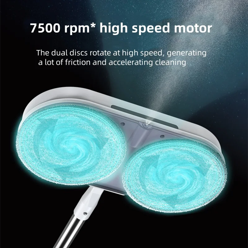 آلة كنس وتطهير الممسحة الكهربائية اللاسلكية مع آلة تنظيف أرضية خزان المياه لبلاط الأرضيات الصلبة