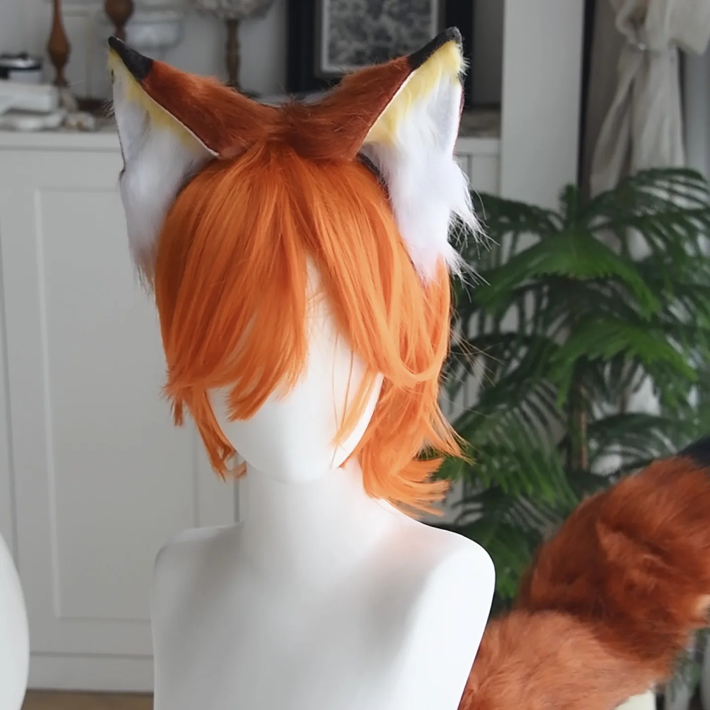 Cartoon Nick Wilde Cosplay Prop Nicholas Piberius Wilde Personate Ear Tail Cos For Hallowmas Party Comicon Adult Women Men