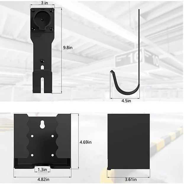 Wall mounted car charger hook car charging box bracket suitable for SAE J1772 charging connector