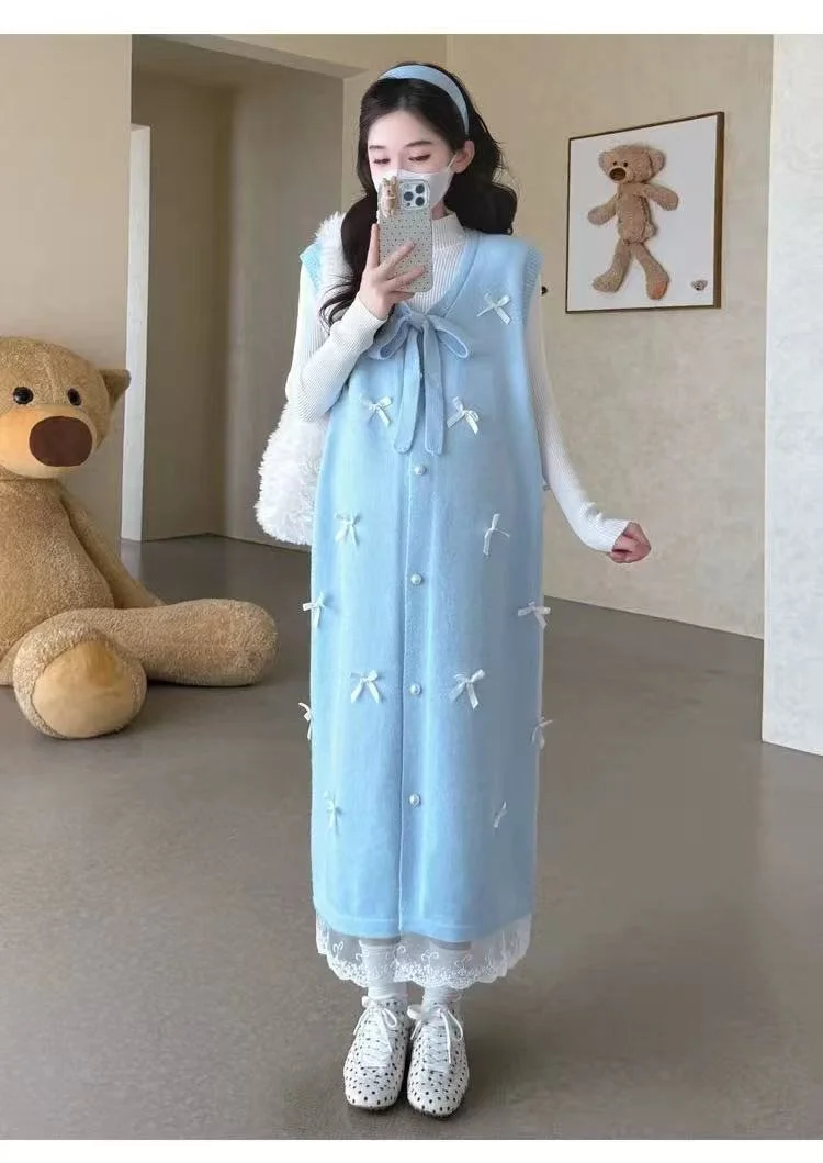 

Knitted Sleeveless Dresses Woman Summer Womens Fall Hippie Slim-Fit Knot Office Cute Sleeve Boxy Closures Tonal Athleisure Lace