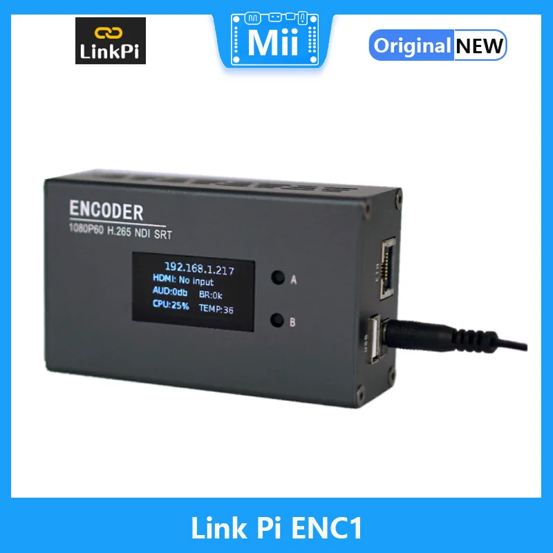 [ENC1] dekoder HDMI 1080P NDI SRT RTMP RTSP transmisja na żywo IPCam