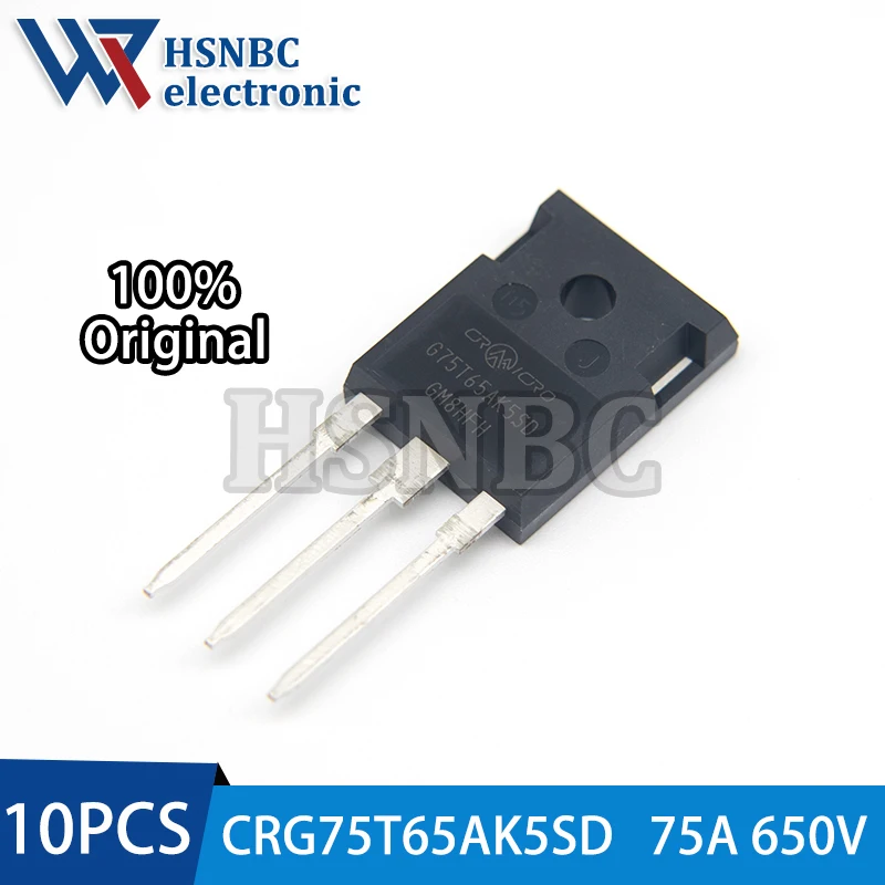 

10PCS CRG75T65AK5SD 75T65 G75T65AK5SD TO-247 75A 650V IGBT Power Transistor 100% New Original