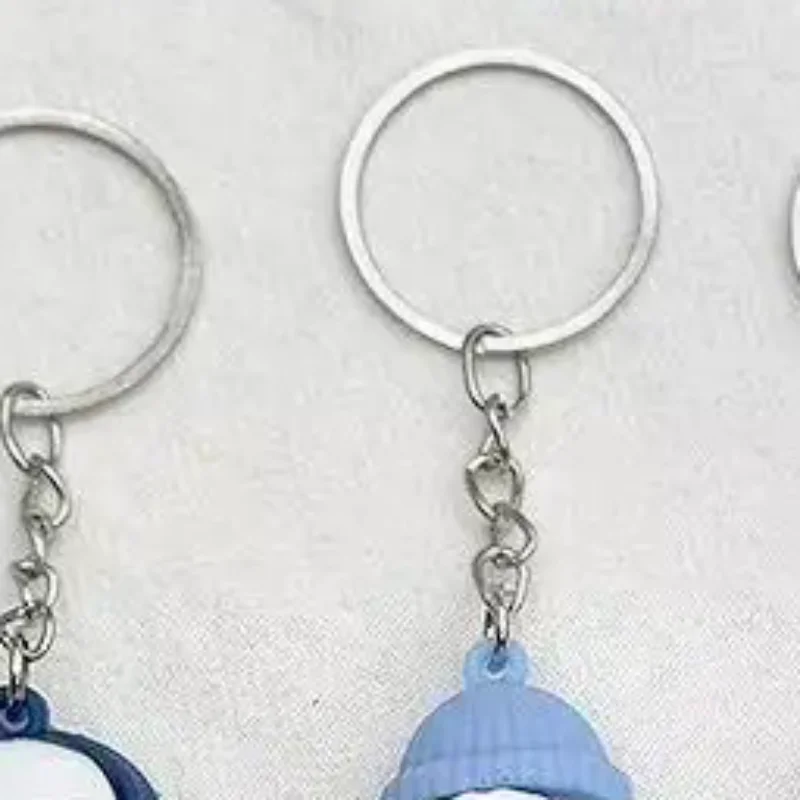 Cute Cartoon Sheep PVC Keychains With Lovely Outfits Sturdy Metal Ring For Nice Bag Decor Gift For Kids And Friends
