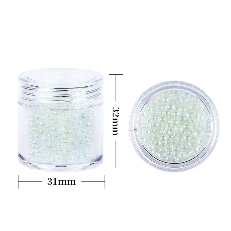 Assorted Rhinestones and Glass Beads for DIY Nail Art Decoration and Filling