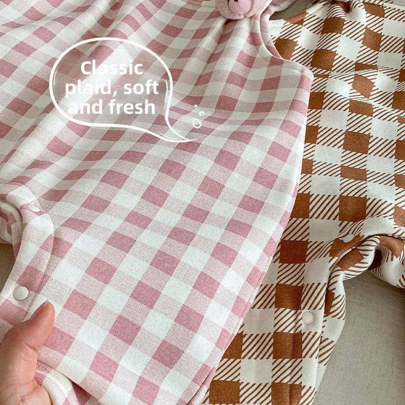 طفل الصوف بذلة 2025 شتاء جديد طفل أنيق متقلب سميكة بذلة ، الأطفال سوبر لطيف تي شيرت