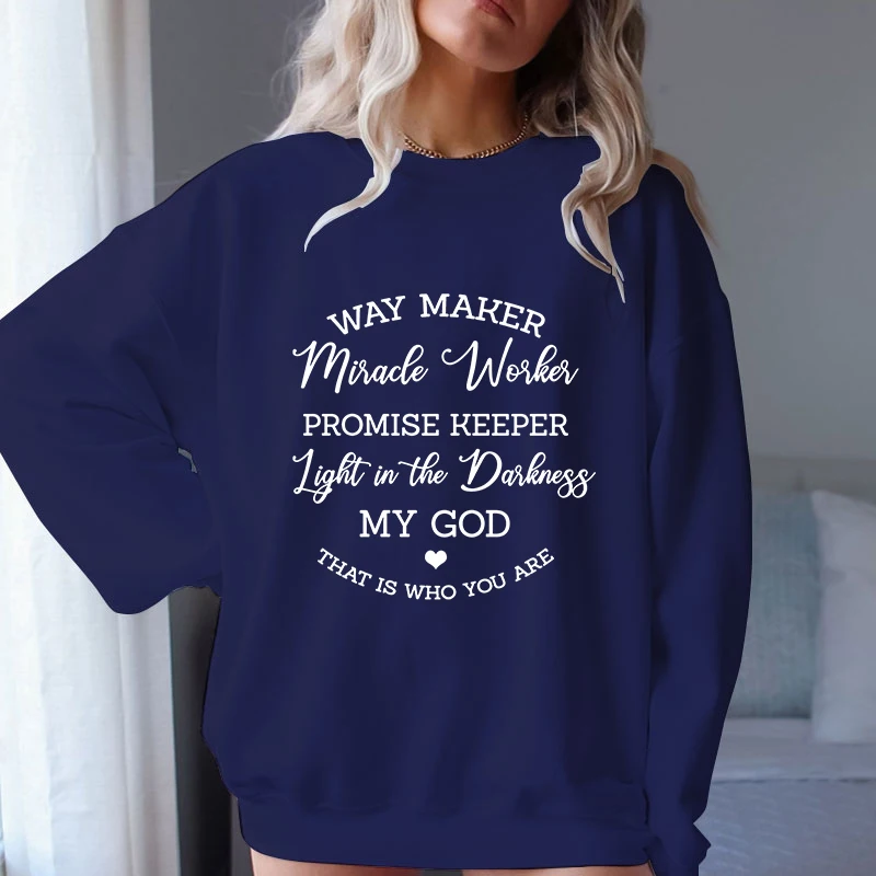 (A+Quality)new Christian Sweatshirt Long Sleeve O-neck Sweatshirt Pullovers Tops Women Men Clothings