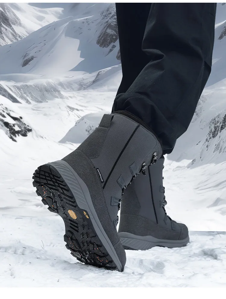 Skypilot Outdoor-Schneeschuhe Herren-Wanderschuhe Winter High-Top-Sneaker Warme Skistiefel Wasserdichte Damenstiefel Trekking-Sneaker – Detail 34