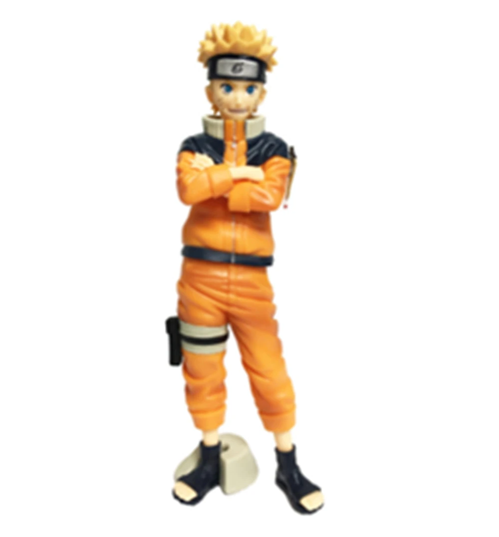 Naruto Shippuuden Uzumaki Naruto Figura de Ação Anime, brinquedo modelo facial intercambiável, Grandista Shinobi Nero, 25cm
