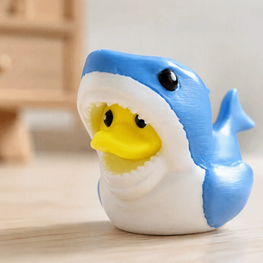 Play Floating Floating Duck Yellow Duck Design Cute Shaped Shark Bath Rubber Duck Shark Design Bath Infant