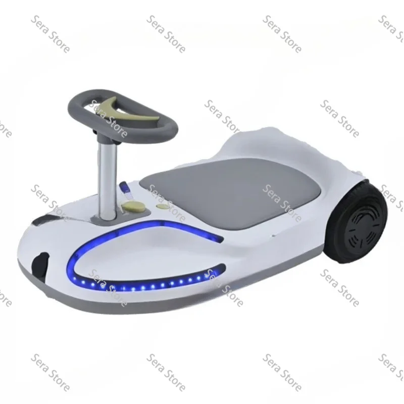 Electric power twisting car Removable lithium battery Anti-rollover three-wheel yo-yo car Kart