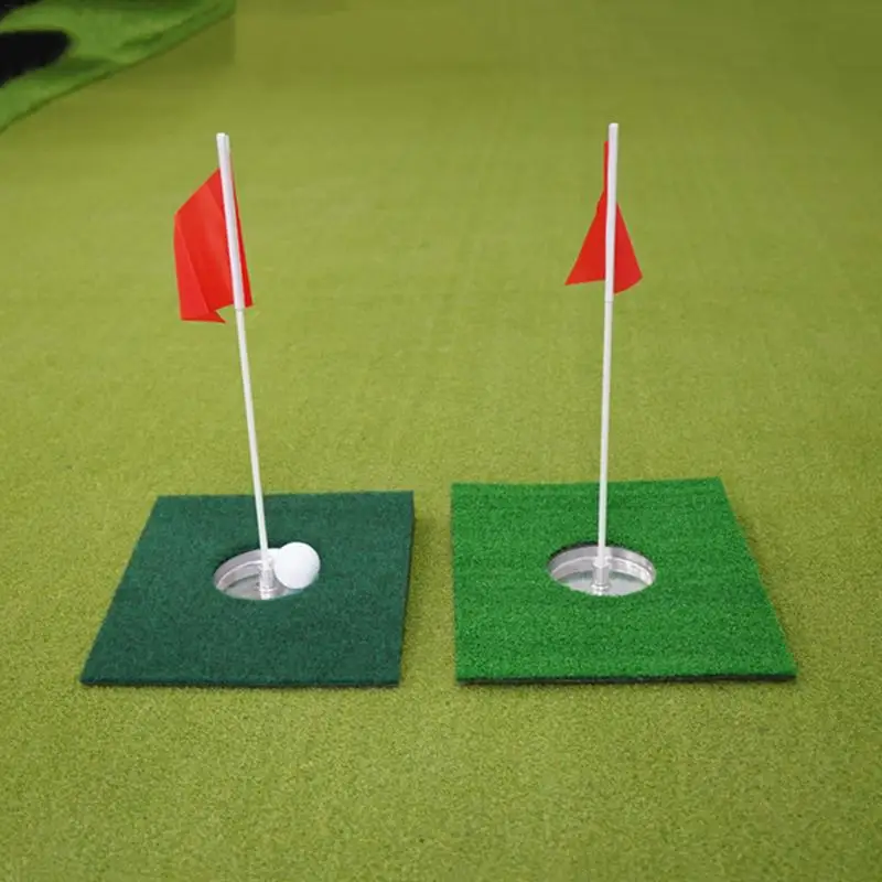 Golf Putting Cup With Flag Golf Putting Green Hole Mini Putting Green Putting Disc Putting Slope Trainer Putter Practice Aids