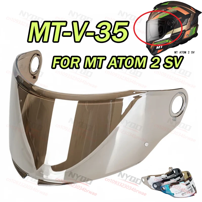 

Визор для шлема MT-V-35 для MT ATOM 2 SV, анти-УФ, пылезащитный, аксессуар для шлема, солнцезащитные очки
