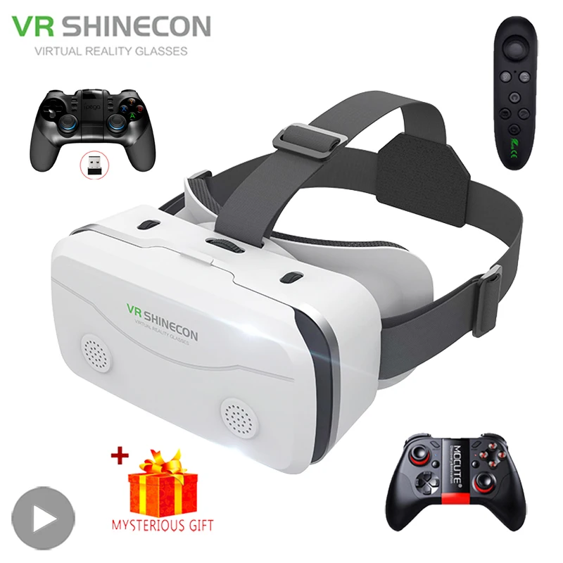 

Smartphones Virtual Reality VR Glasses Headset 3D Devices Viar Helmet Lenses Goggles Smart For Phone Realidade With Controllers