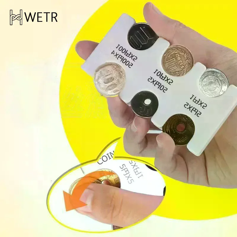 Colourful Transparent Coin Clip Organizer Small Wallet Loss Prevention Clip Japanese Currency Sorting Travel Portable Card Case