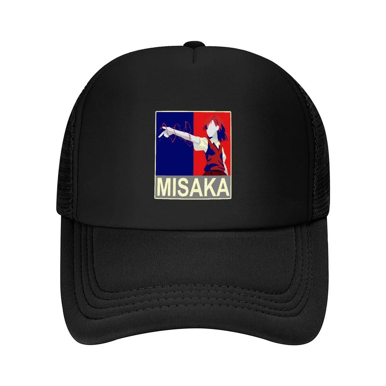 

Misaka Mikoto - Toaru Kagaku no Railgun Baseball Cap Bobble Hat Rave Funny hats golf hat genuine Trucker Hats For Men Women's