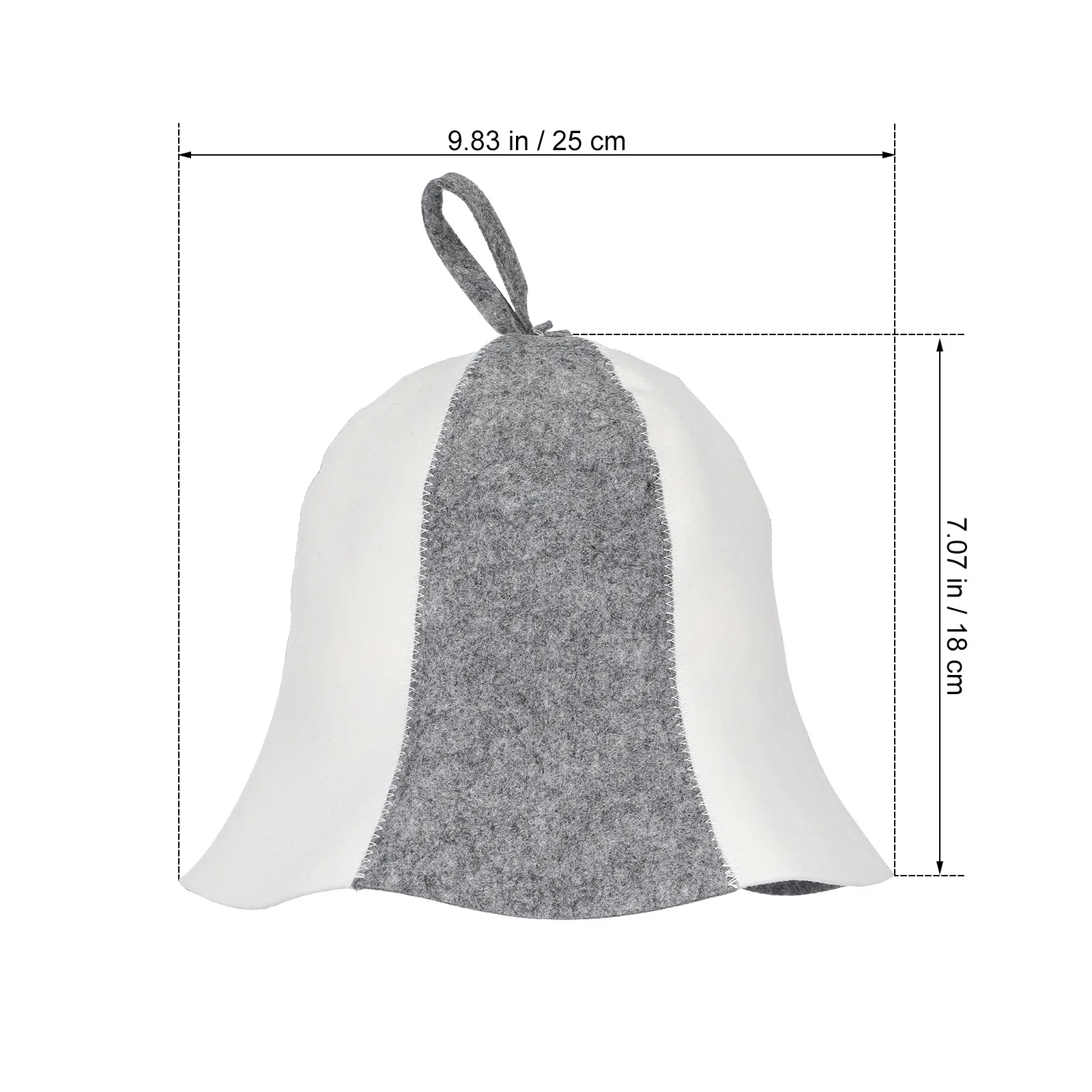 2Pcs Thick Felt Sauna Hat Quick Dry Moisture Absorbing Bath Cap for Sauna Steaming Shower Home Spa Use Unisex Comfortable Felt