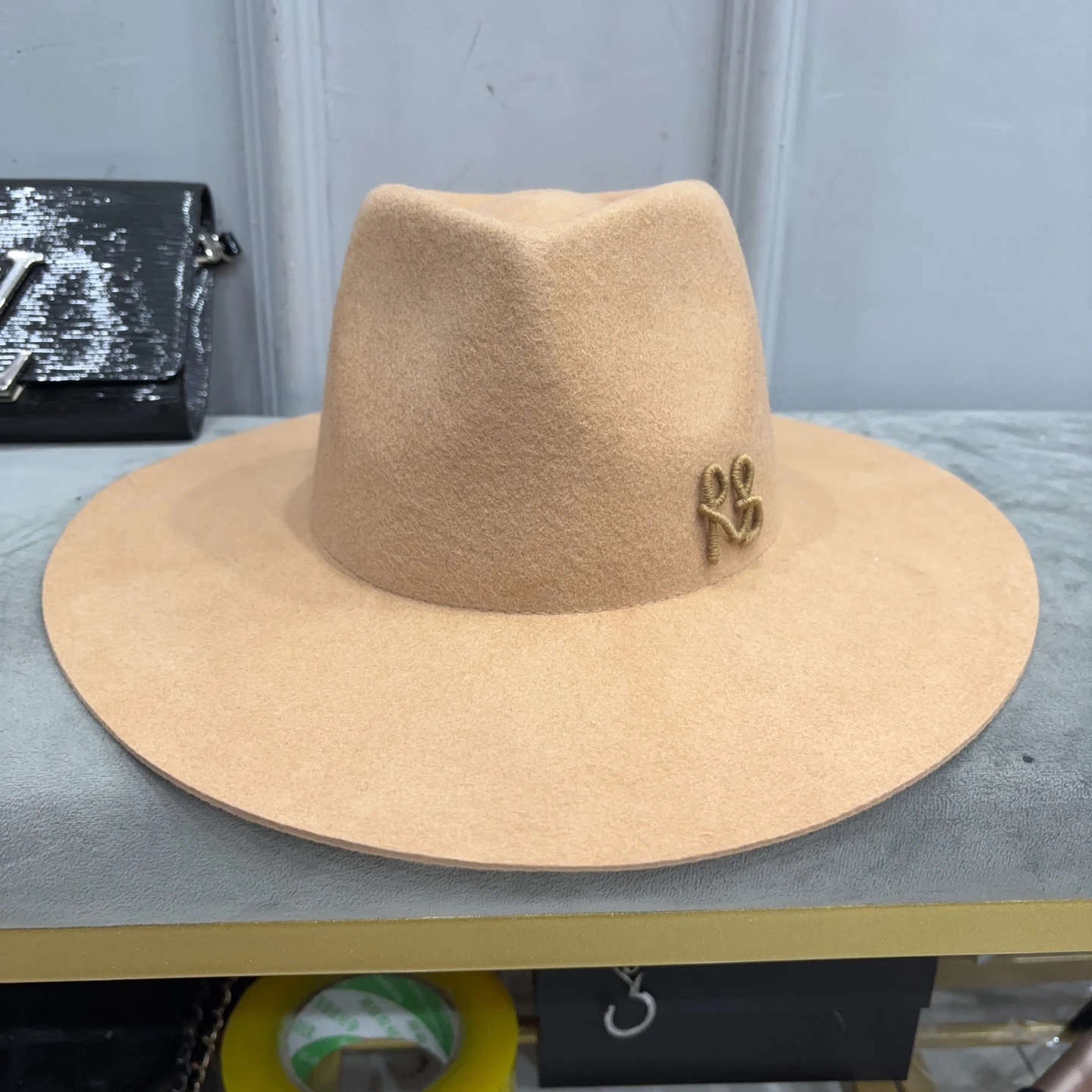

new arrival Logo-embellished Fedora Hat RB hat for man and woman