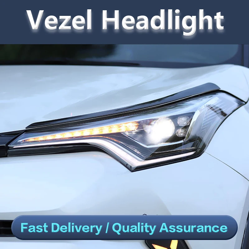 

Headlights For Car Toyota C-HR 2018-2021 Head Lamp Fog Lights Day Running Light DRL CHR Car Accessory Headlights H7 LED Bi Xenon