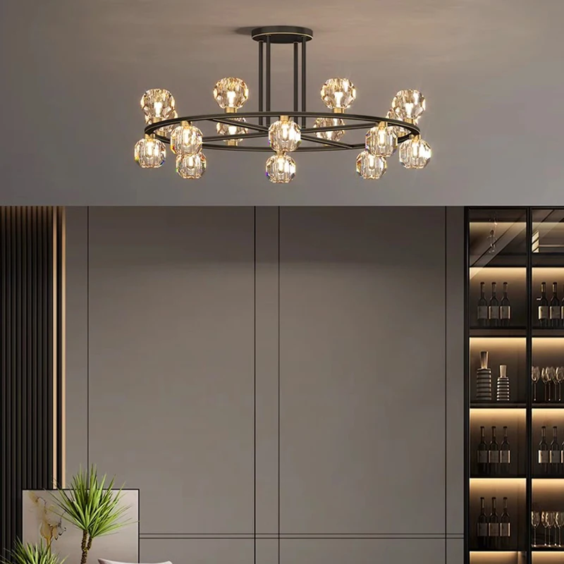 

Home Decorationpendant Lights, Luxury Crystal Living Room Chandelier, Dining Room Pendant Lamp, Ceiling Light, Indoor Lighting