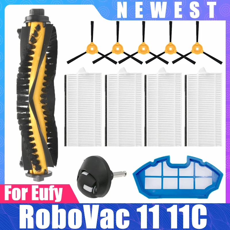 Eufy RoboVac 11 11C Cecotec Conga Excellence 990 Ecovacs N79S 메인 사이드 브러시 헤파 필터 예비 부품 호환