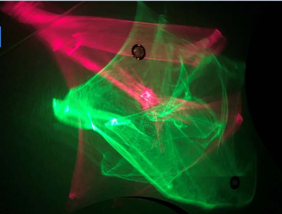 Smart Led Table Lamp 7 Color Dazzling LED Red Green Aurora Indoor Outdoor Led Laser 2-in-1 Night Light