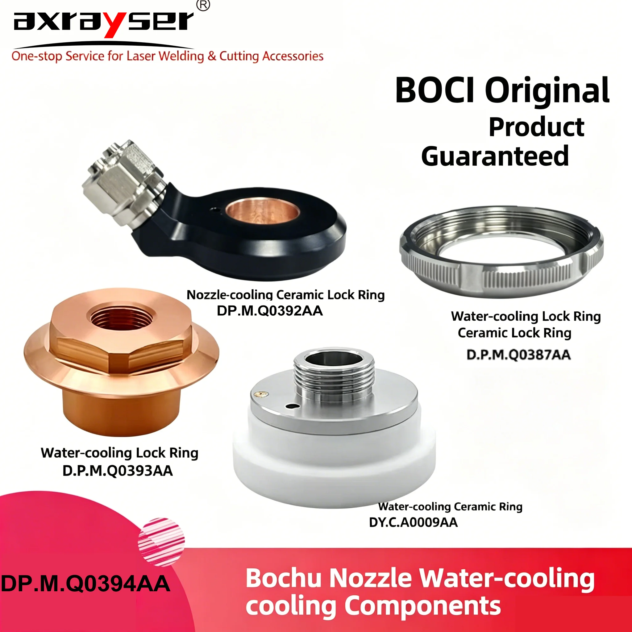 

BOCHU Original Nozzle Water Cooling Assembly Ceramic Nozzles Holder Parts DP.M.Q0394AA for BOCHU BLT663H BLT643 Cutting Head
