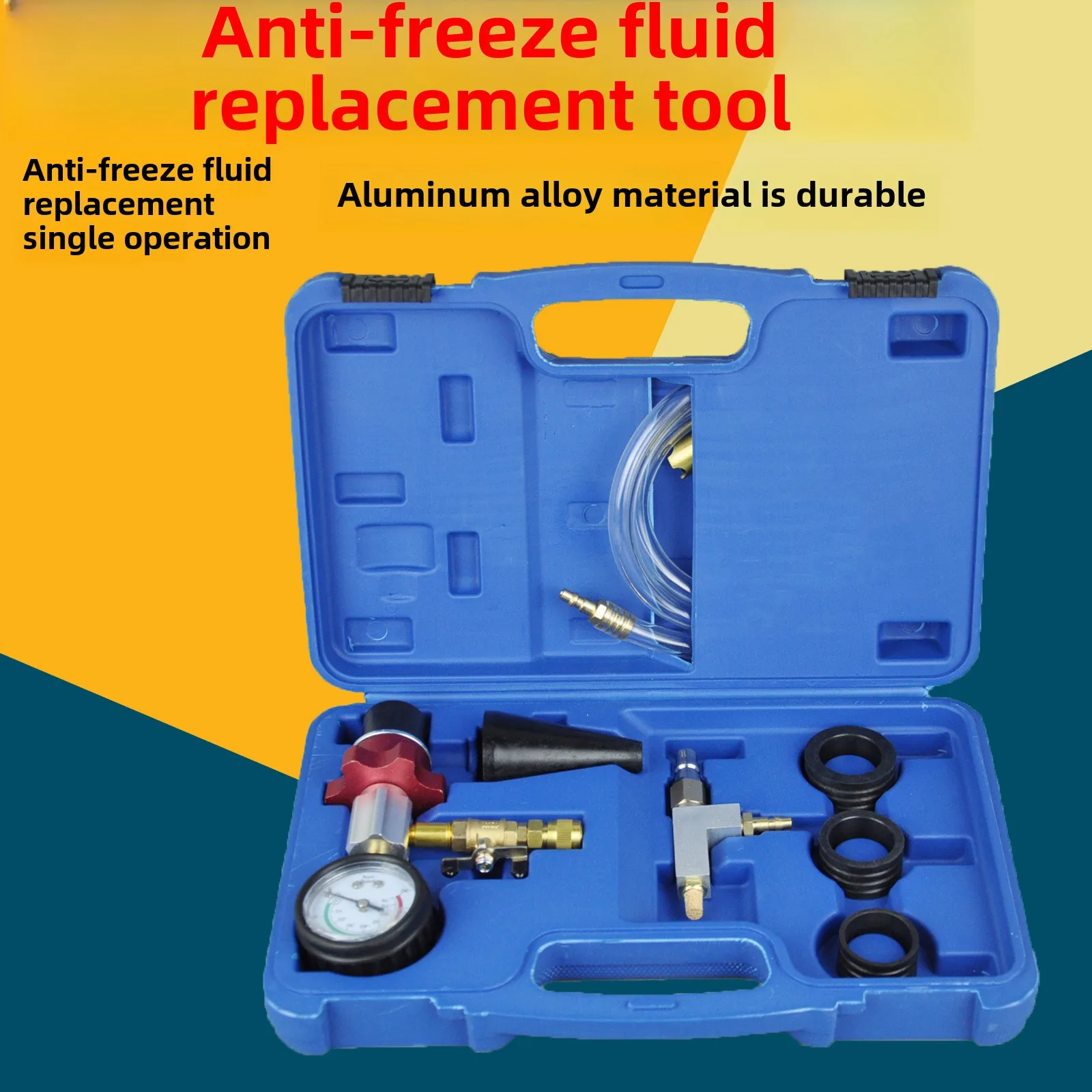 

Automotive Aluminum Alloy Antifreeze Replacement Tool Vacuum Coolant Water Tank Air Exhaust Tool