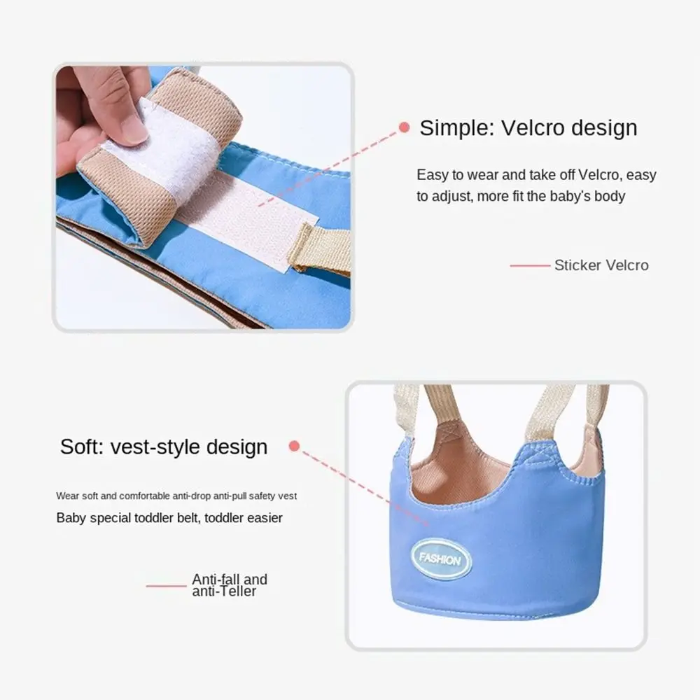 

Adjustable Baby Walker Belt Safety Handheld Infant Walking Harness Multifunctional Breathable Walking Assistant Strap Reins