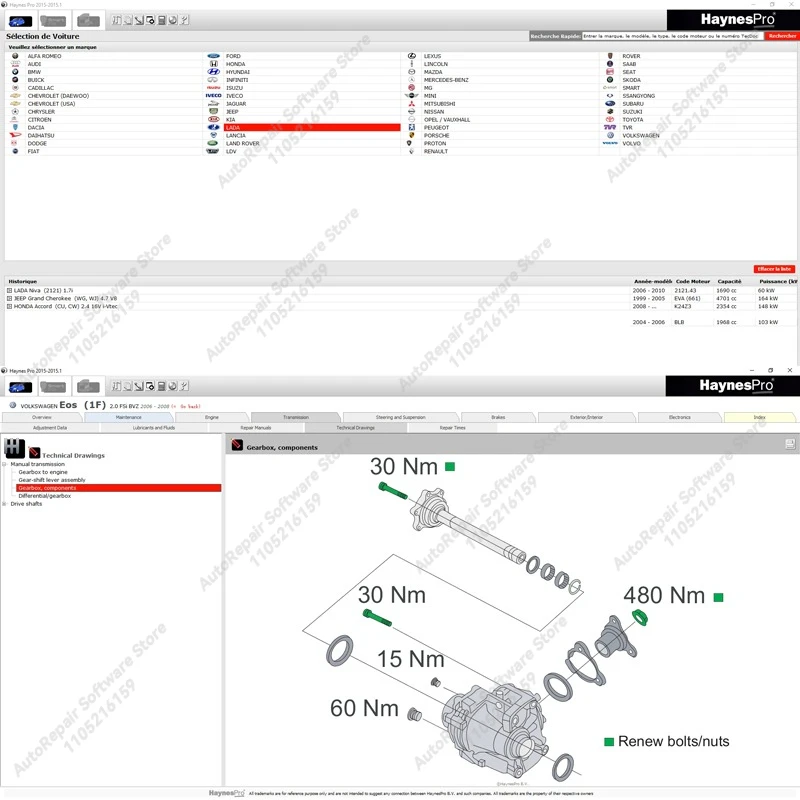 Haynes / Pro Automotive Vivid 2018 Atris-Technik Vivid Workshop DATA 2018.01v Vivid 2015 Europe Oprogramowanie do naprawy samochodów Atr