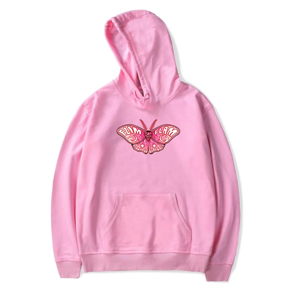 Flamingo Hoodies Flim Flam Butterfly Logo Merch Print Sweatshirts Unisex Fashion Funny Casual Streetwear