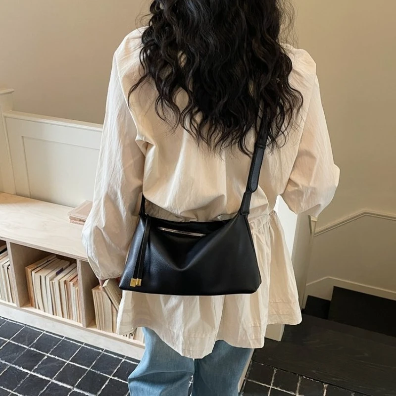 

Современная дизайнерская кожаная сумка-тоут в стиле Парижского винтажа, элегантная повседневная сумка через плечо для женщин