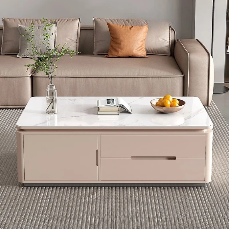 

Designer Gold Coffee Table Extendable Wheel Smart Design Coffee Table Minimalist Luxury Couch Tisch Furniture Living Room