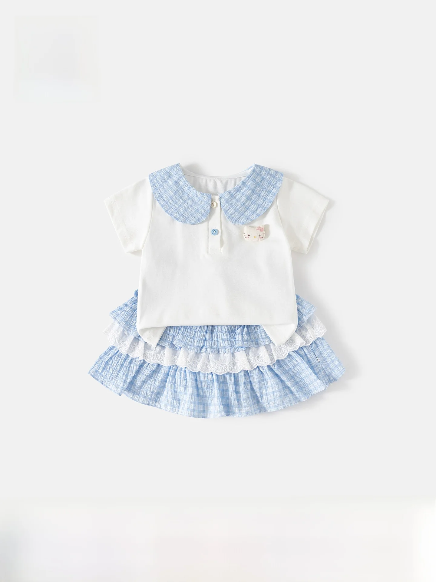 fashionable-summer-outfit-for-girls-baby-short-sleeve-t-shirt-and-princess-skirt-set-cute-cartoon-print-lightweight-children'