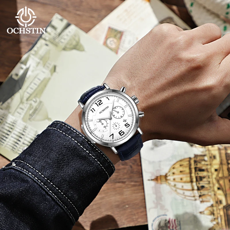ochstin-man-alloy-case-multifunctional-quartz-wristwatch-men's-casual-classic-genuine-leather-strap-business-casual-style-clock