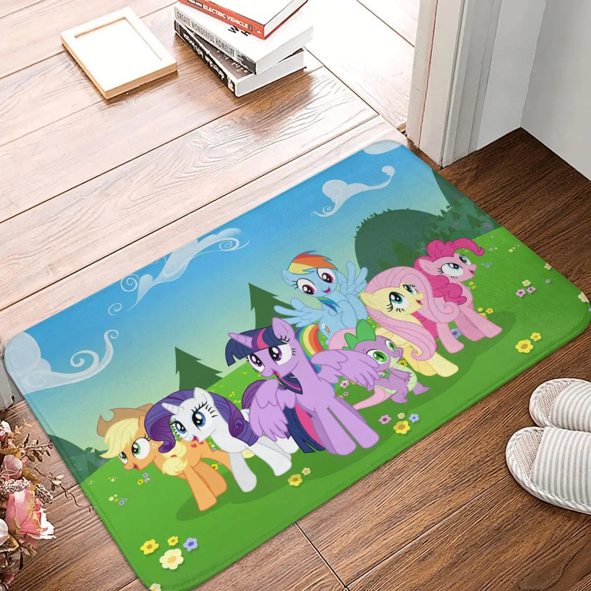 My Little Pony Anti-Slip Doormat Kitchen Mat Looking Hallway Carpet Entrance Door Rug Indoor Decorative