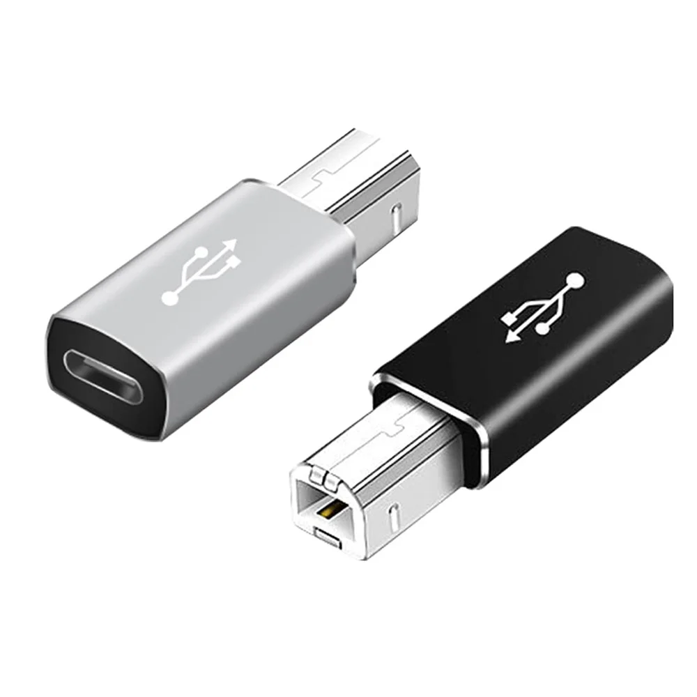 USB 타입 C 암-USB B 수 어댑터, 스캐너 프린터 변환기용 MIDI 어댑터, USB 2.0 데이터 프린터 어댑터, 4 개