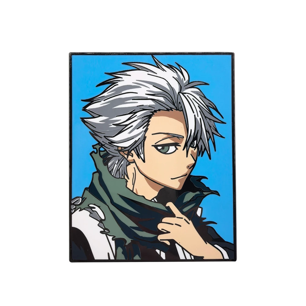 

Anime BLEACH Hitsugaya Toushirou Cosplay Cartoon Costume Metal Badge Pin Alloy Brooch Props Gift