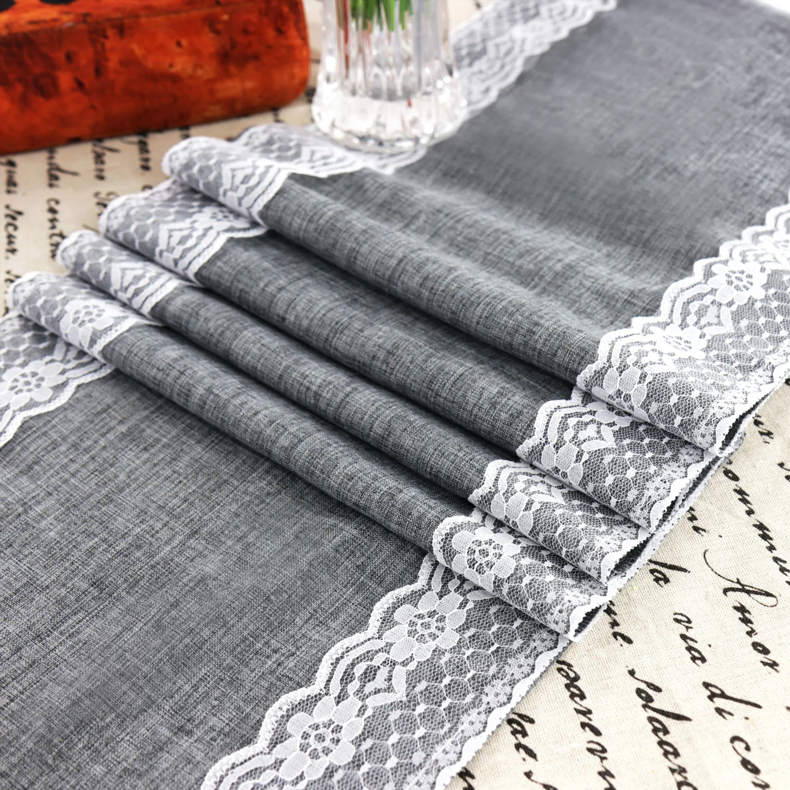 Burlap Lace Table Runners Rustic Wedding Table Runner Natural Jute Burlap Hessian Table Runner Country Outdoor Party Decoration