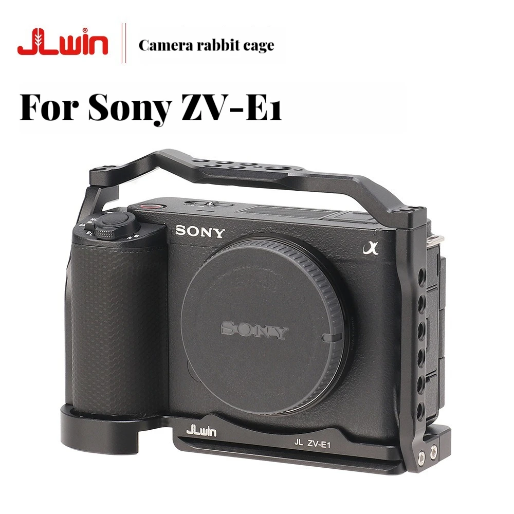 

Metal Camera Cage Rig for Sony ZV-E1 Rabbit Case for Sony Micro-Single Cameras Frame with Arri Hole Arkah Dovetail Groove