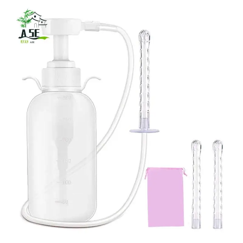 

A05E-Reusable Vaginal Cleansing System Excellent Vaginal Cleanser Female Vaginal Rinse,Manual Pressure Clean, 300 Ml Capacity