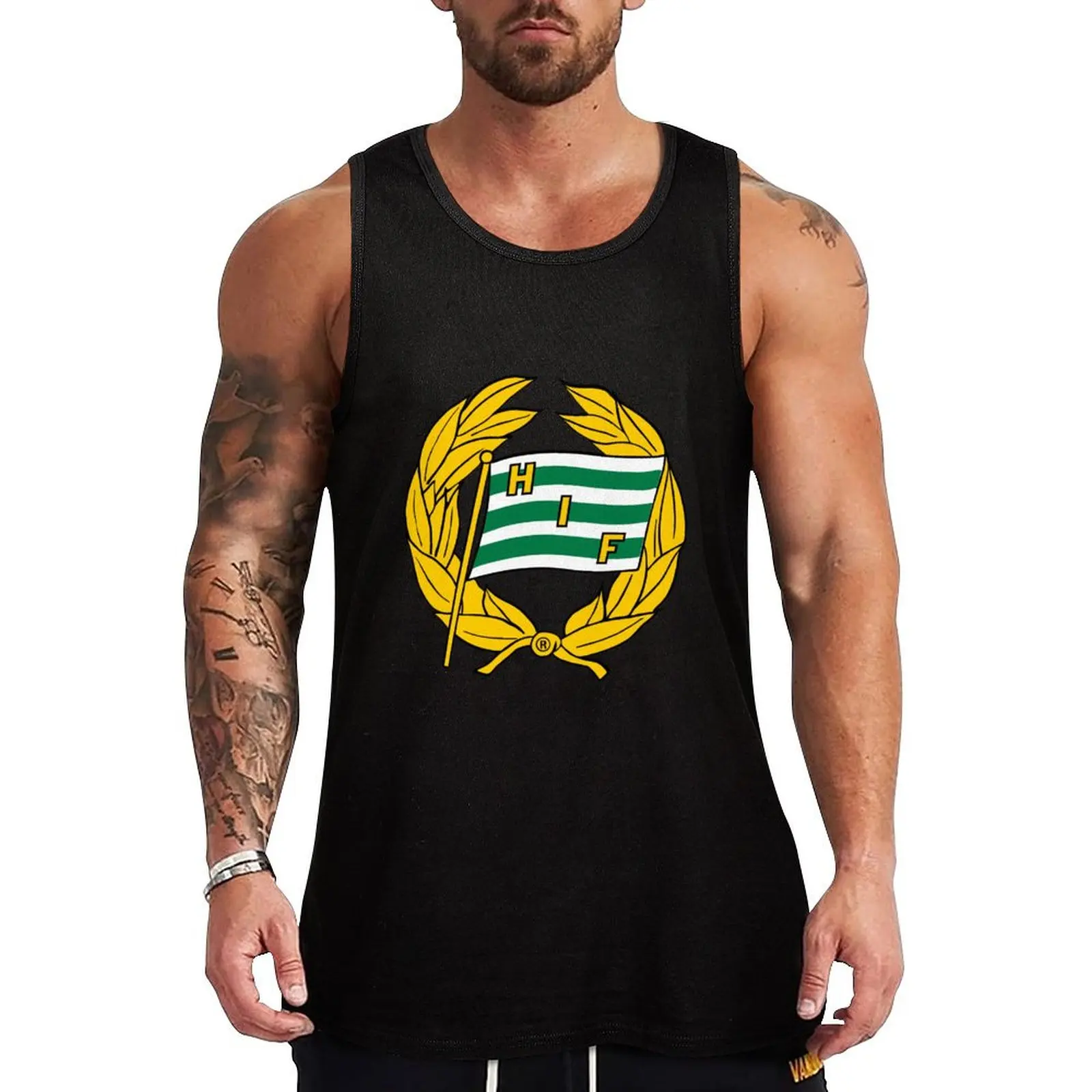 

hammarby rugby logo Tank Top quick-drying t-shirt Men's clothing gym accessories men